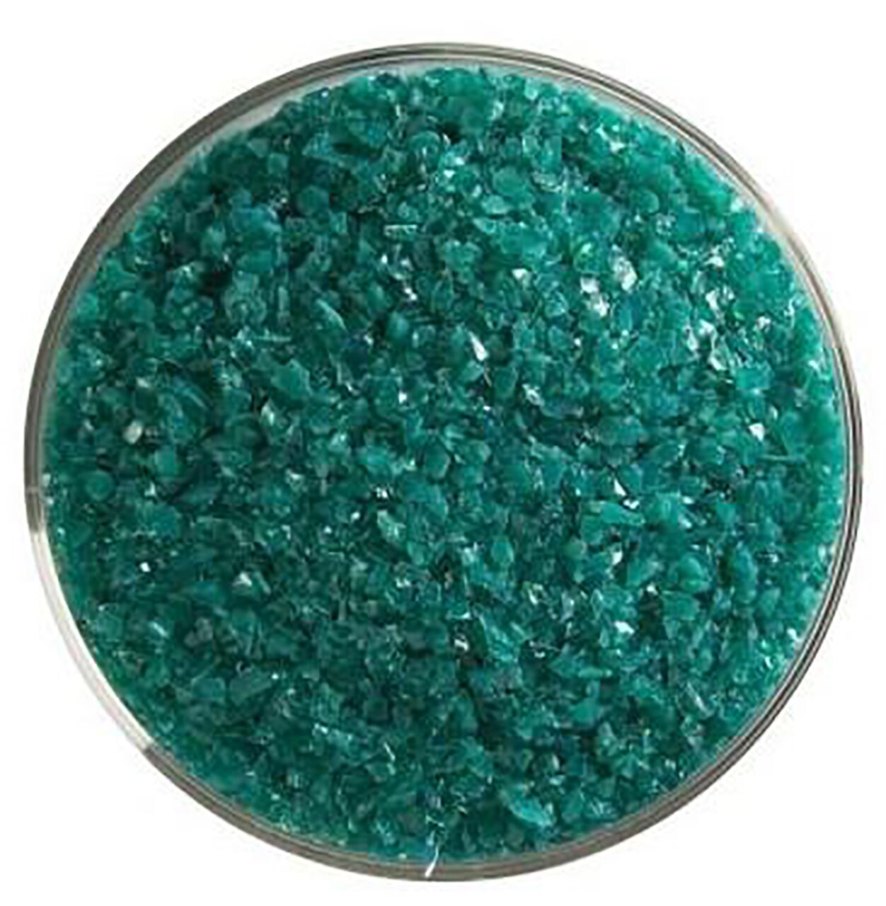 Bullseye Fusible Teal Green Opal Glass Frit 5oz Jar - 90 COE - #0144